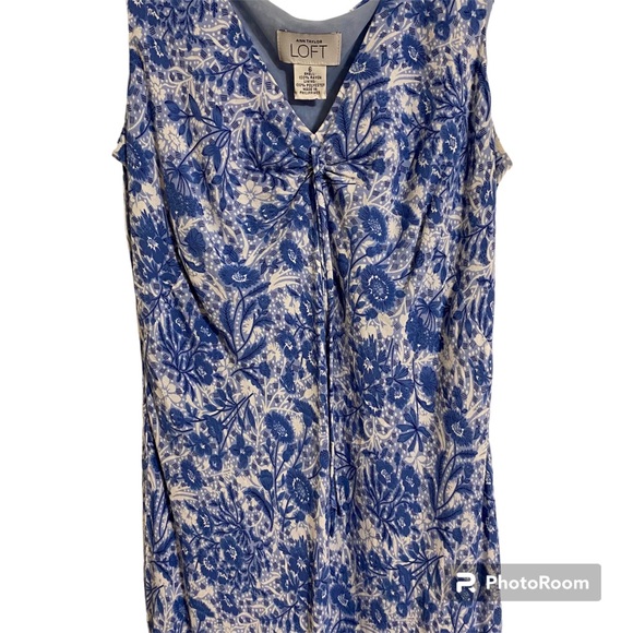 Anne Taylor Loft Sleeveless Floral Midi Dress, 6, Lined, Like New, Wrinkle free - Picture 4 of 11
